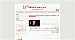 Desktop Screenshot of friedensnews.at