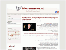 Tablet Screenshot of friedensnews.at